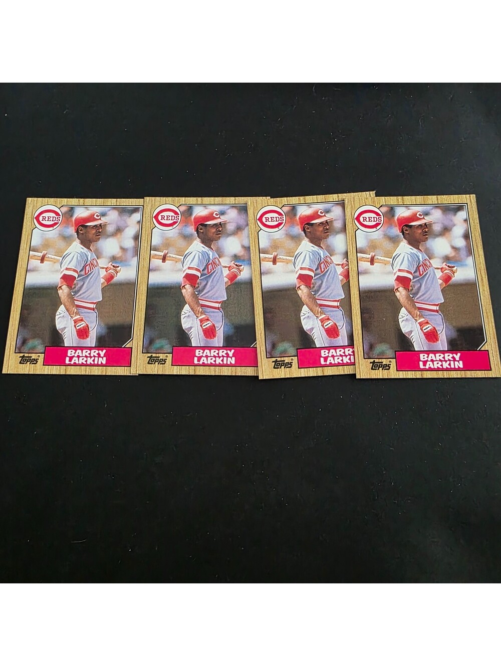 1987 Topps - Barry Larkin #648 (RC) Lot of 4